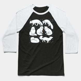 Cute arctic fox illustration Baseball T-Shirt